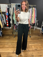 Good Impression Pocket Wide-Leg Pant-Pants-Skies Are Blue-Anna Kaytes Boutique, Women's Fashion Boutique in Grinnell, Iowa