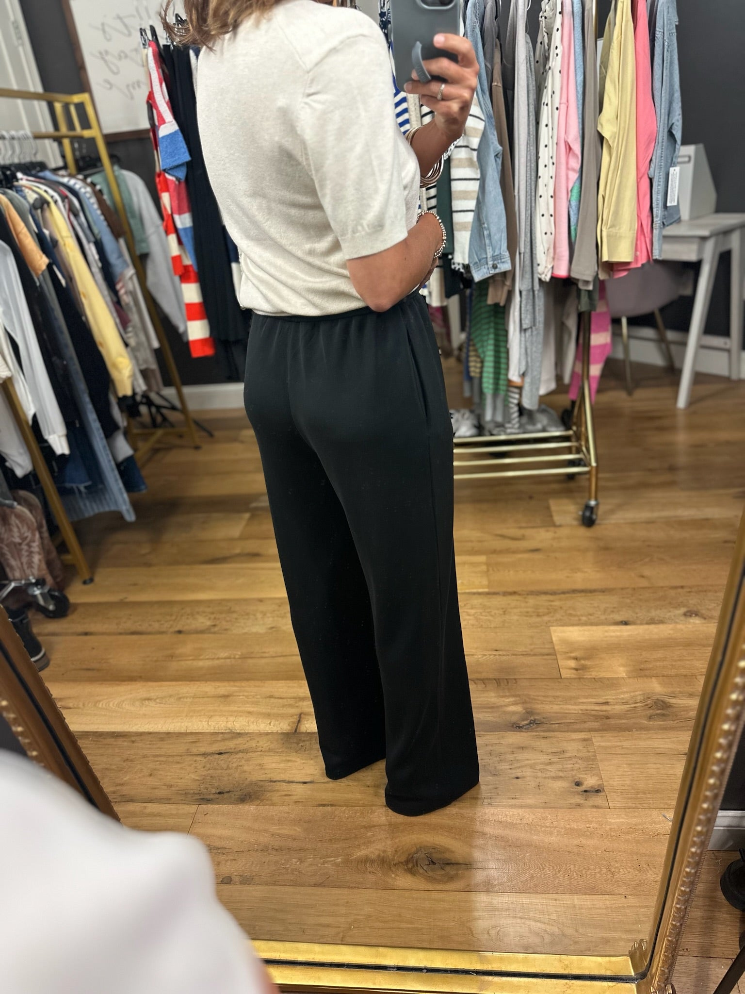 Good Impression Pocket Wide-Leg Pant-Pants-Skies Are Blue-Anna Kaytes Boutique, Women's Fashion Boutique in Grinnell, Iowa