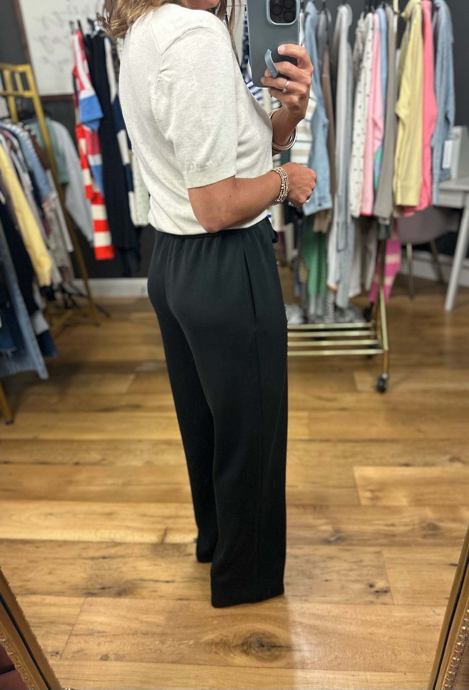 Good Impression Pocket Wide-Leg Pant-Pants-Skies Are Blue-Anna Kaytes Boutique, Women's Fashion Boutique in Grinnell, Iowa