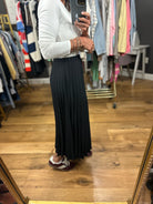 Make The Move Pleated Midi Skirt-Skirts-Les Amis-Anna Kaytes Boutique, Women's Fashion Boutique in Grinnell, Iowa
