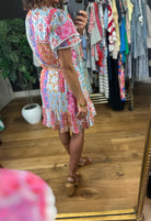 On My Side Patchwork Dress-Dresses-ee:some-Anna Kaytes Boutique, Women's Fashion Boutique in Grinnell, Iowa