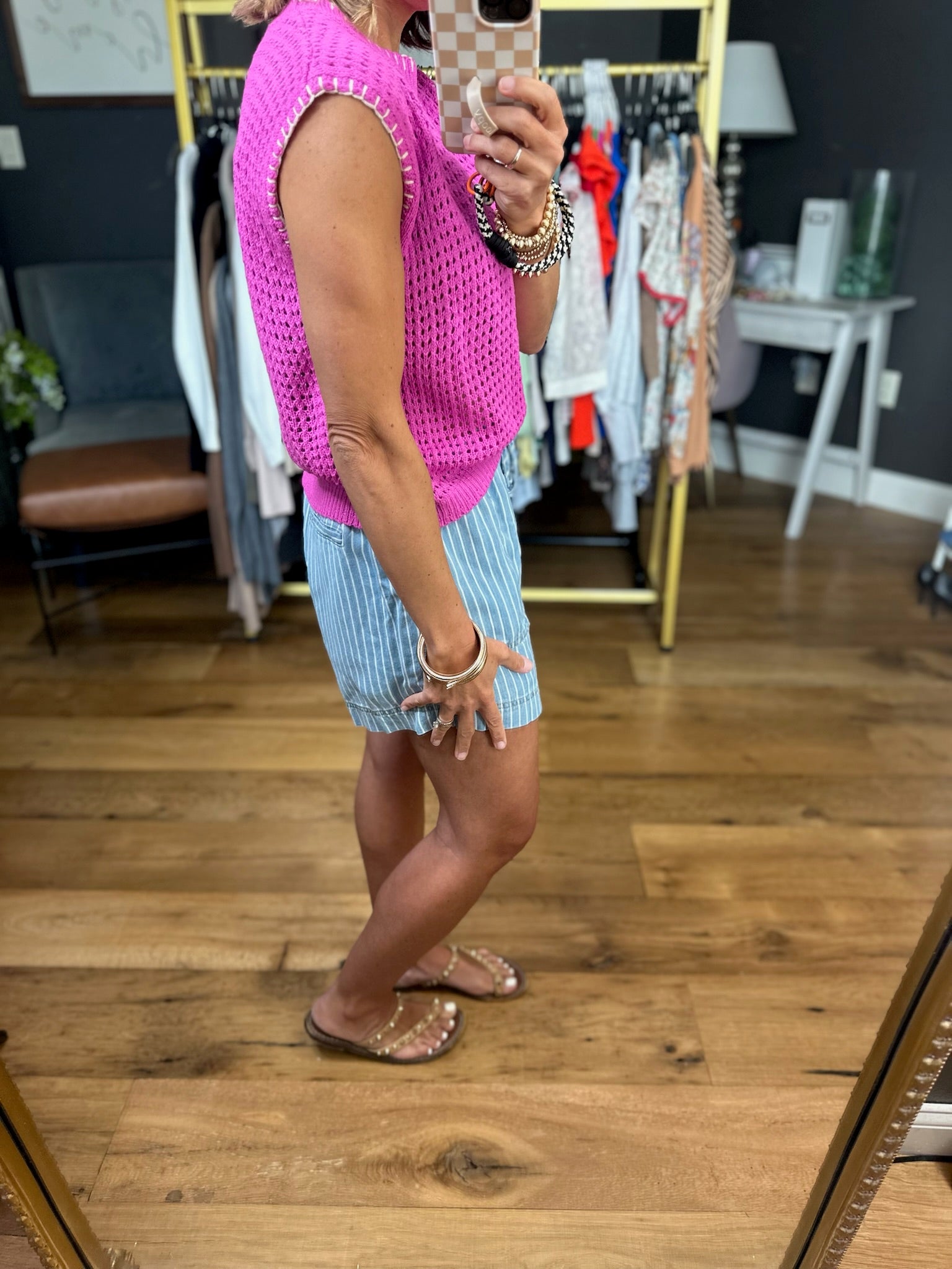 **First Time Feeling Knit Top - Fuschia-La Miel-Anna Kaytes Boutique, Women's Fashion Boutique in Grinnell, Iowa