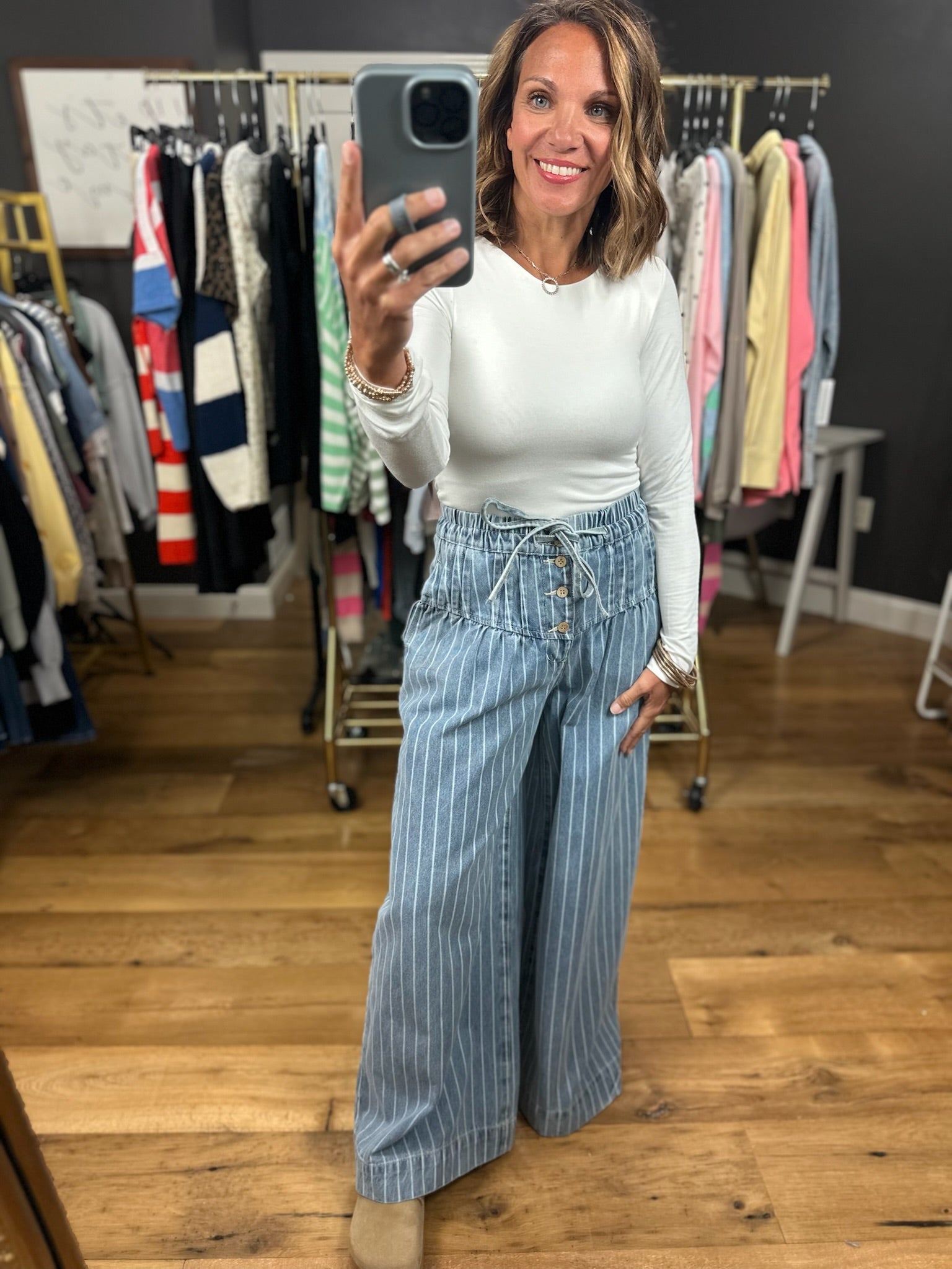 The Maya Wide-Leg Pant-Jeans-Anniewear-Anna Kaytes Boutique, Women's Fashion Boutique in Grinnell, Iowa