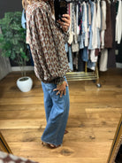 No Further Questions Button-Down Top-Long Sleeves-ee:some-Anna Kaytes Boutique, Women's Fashion Boutique in Grinnell, Iowa