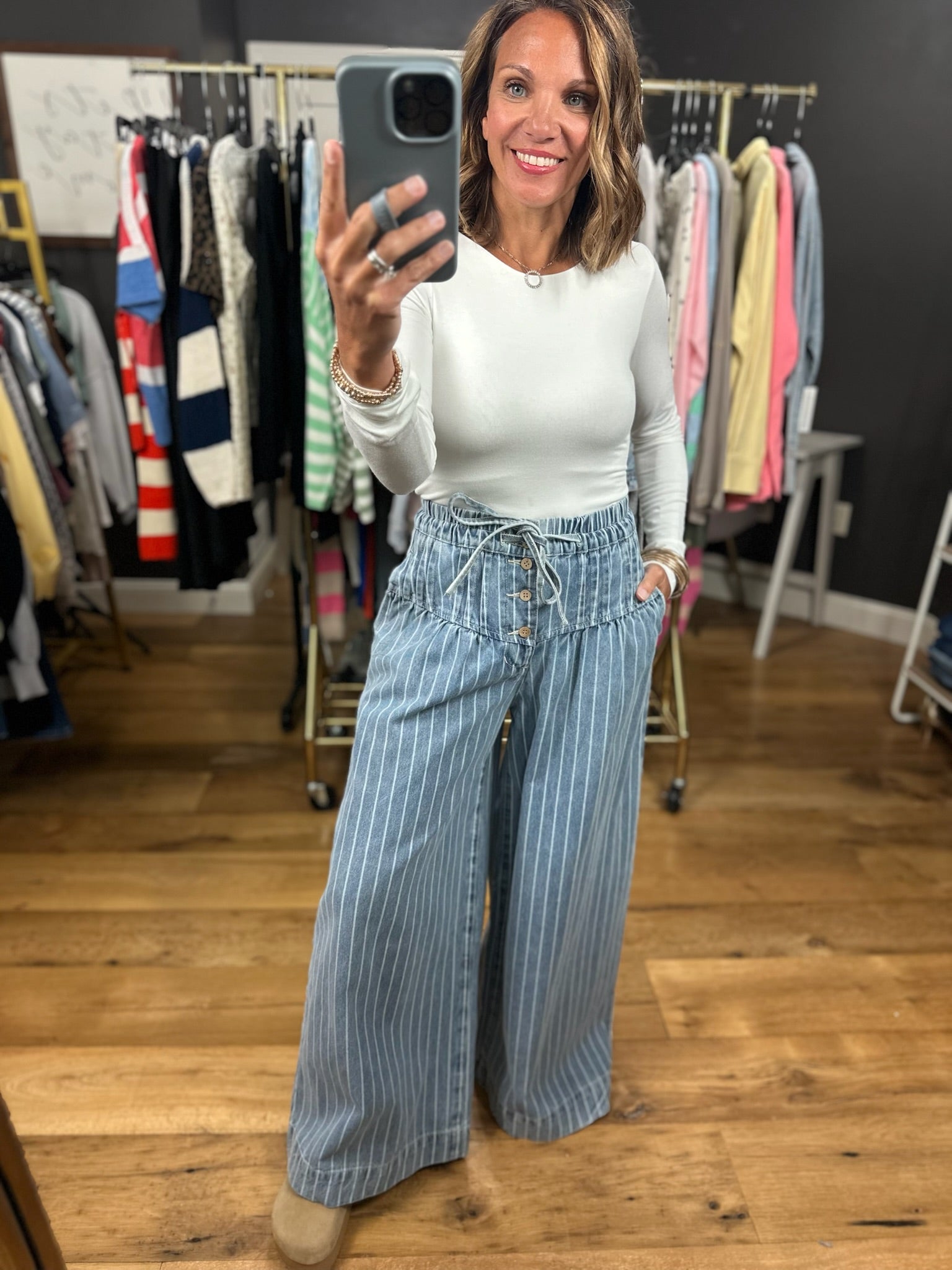 The Maya Wide-Leg Pant-Jeans-Anniewear-Anna Kaytes Boutique, Women's Fashion Boutique in Grinnell, Iowa