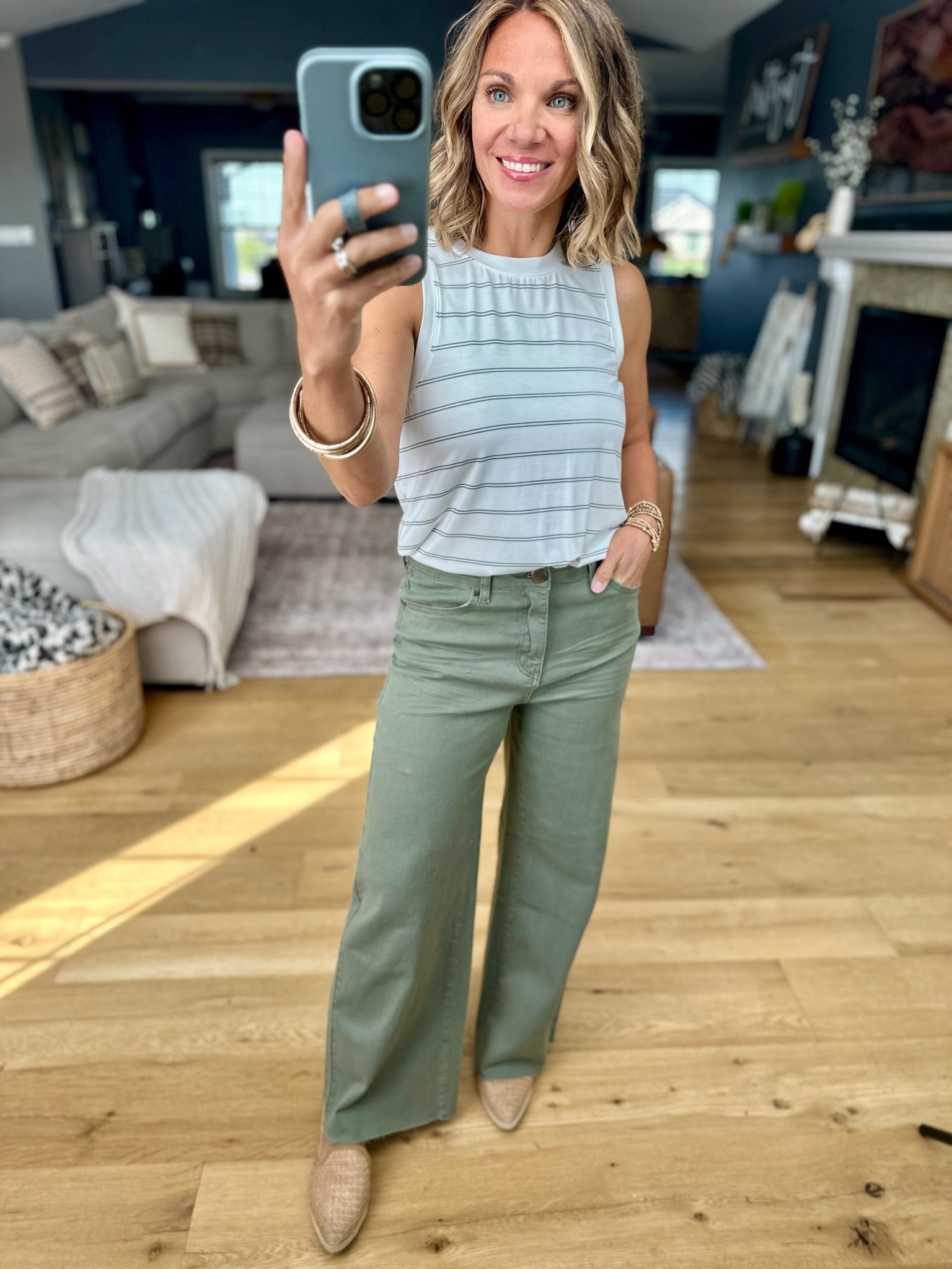 Loved & Layered Striped Tank-Thread & Supply-Anna Kaytes Boutique, Women's Fashion Boutique in Grinnell, Iowa