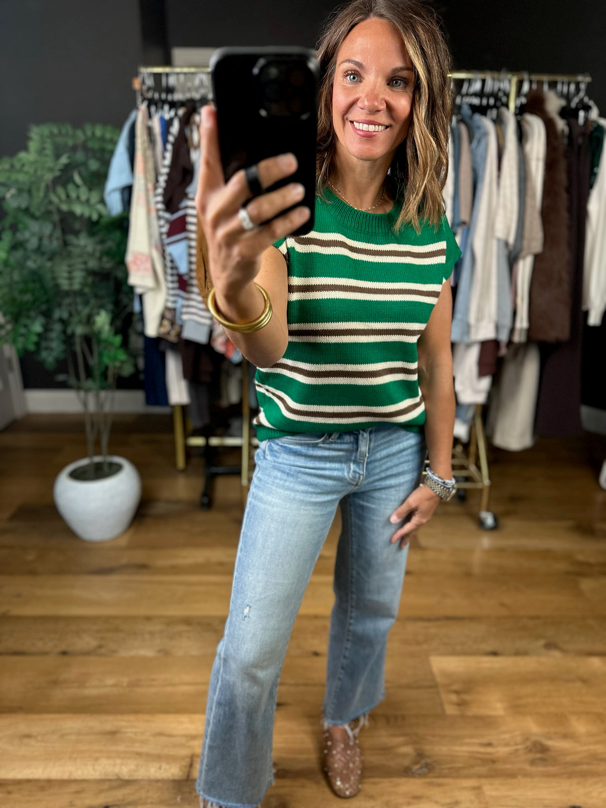 It Girl Energy Knit Top-Short Sleeves-Very J-Anna Kaytes Boutique, Women's Fashion Boutique in Grinnell, Iowa