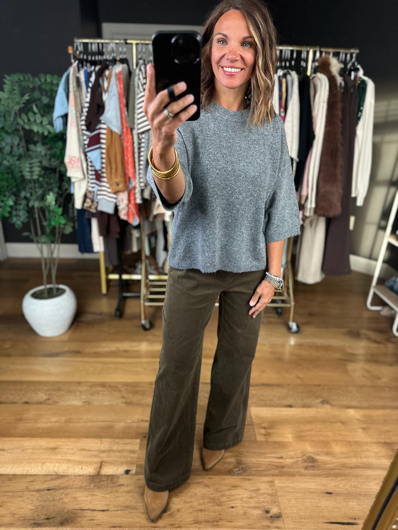 The Devon Wide-Leg Corduroy Pants-Pants-Be Cool-Anna Kaytes Boutique, Women's Fashion Boutique in Grinnell, Iowa