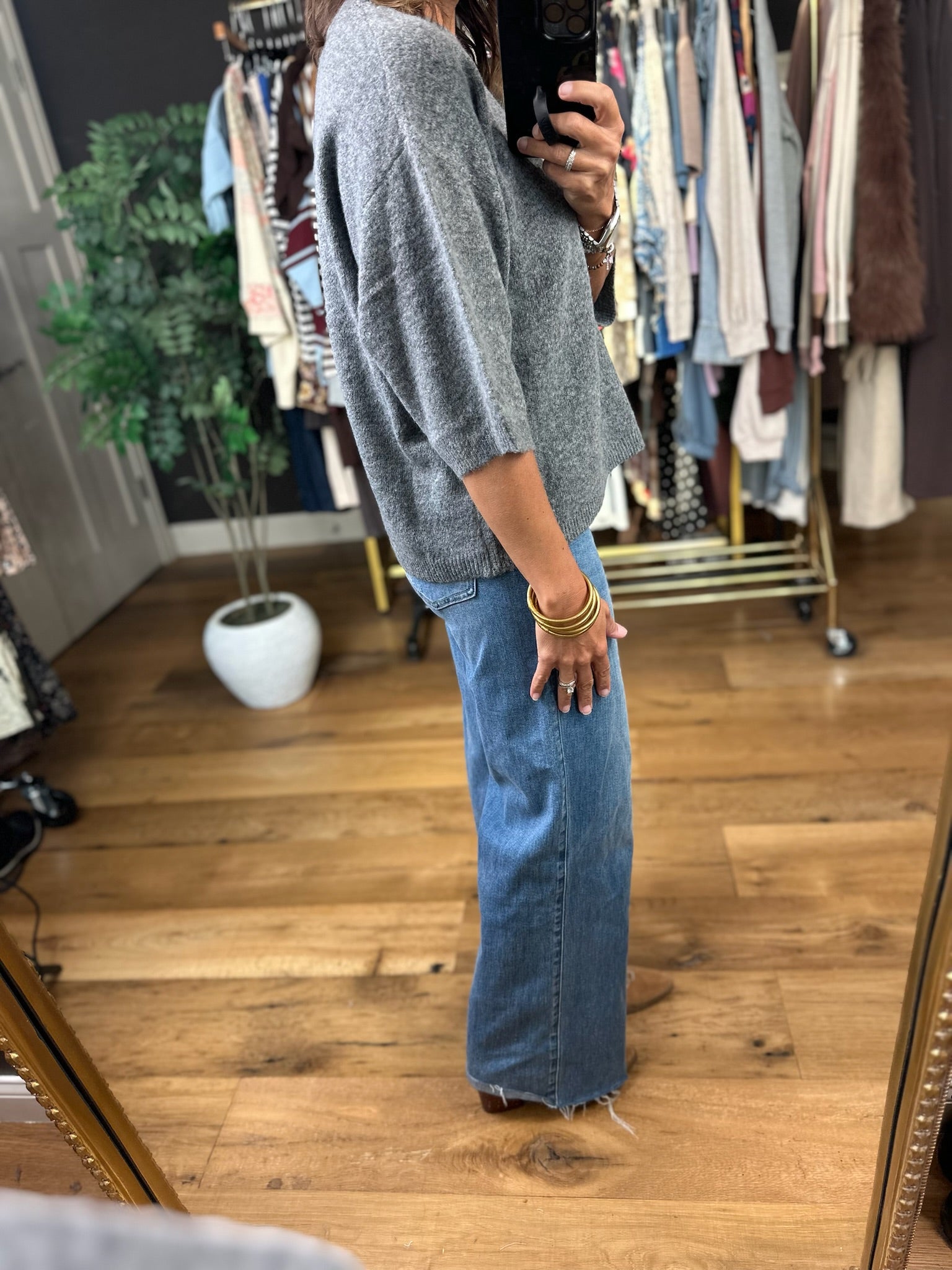 This Time Boxy Knit Sweater-Sweaters-Blu Pepper-Anna Kaytes Boutique, Women's Fashion Boutique in Grinnell, Iowa