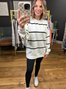 At My Level Striped Crew - Multiple Options-Thread & Supply-Anna Kaytes Boutique, Women's Fashion Boutique in Grinnell, Iowa