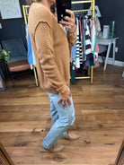 Deserve It All Textured Cardigan - Golden Camel-Staccato-Anna Kaytes Boutique, Women's Fashion Boutique in Grinnell, Iowa