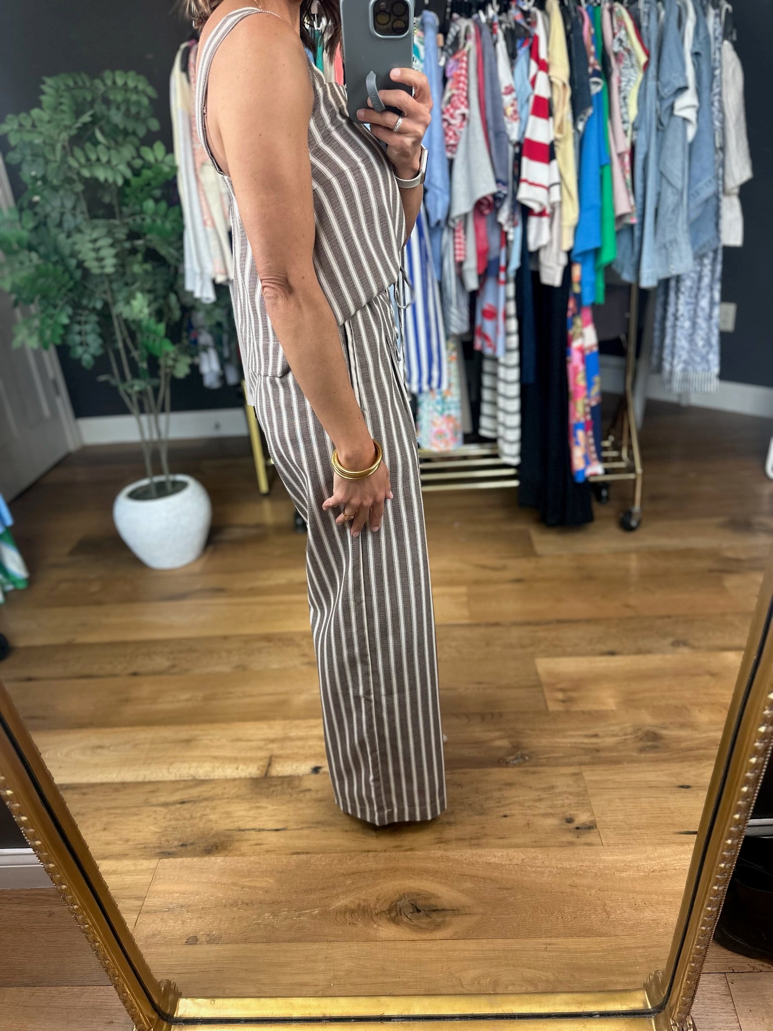 Place For Me Striped Linen Set-Sleeveless-Blu Pepper-Anna Kaytes Boutique, Women's Fashion Boutique in Grinnell, Iowa