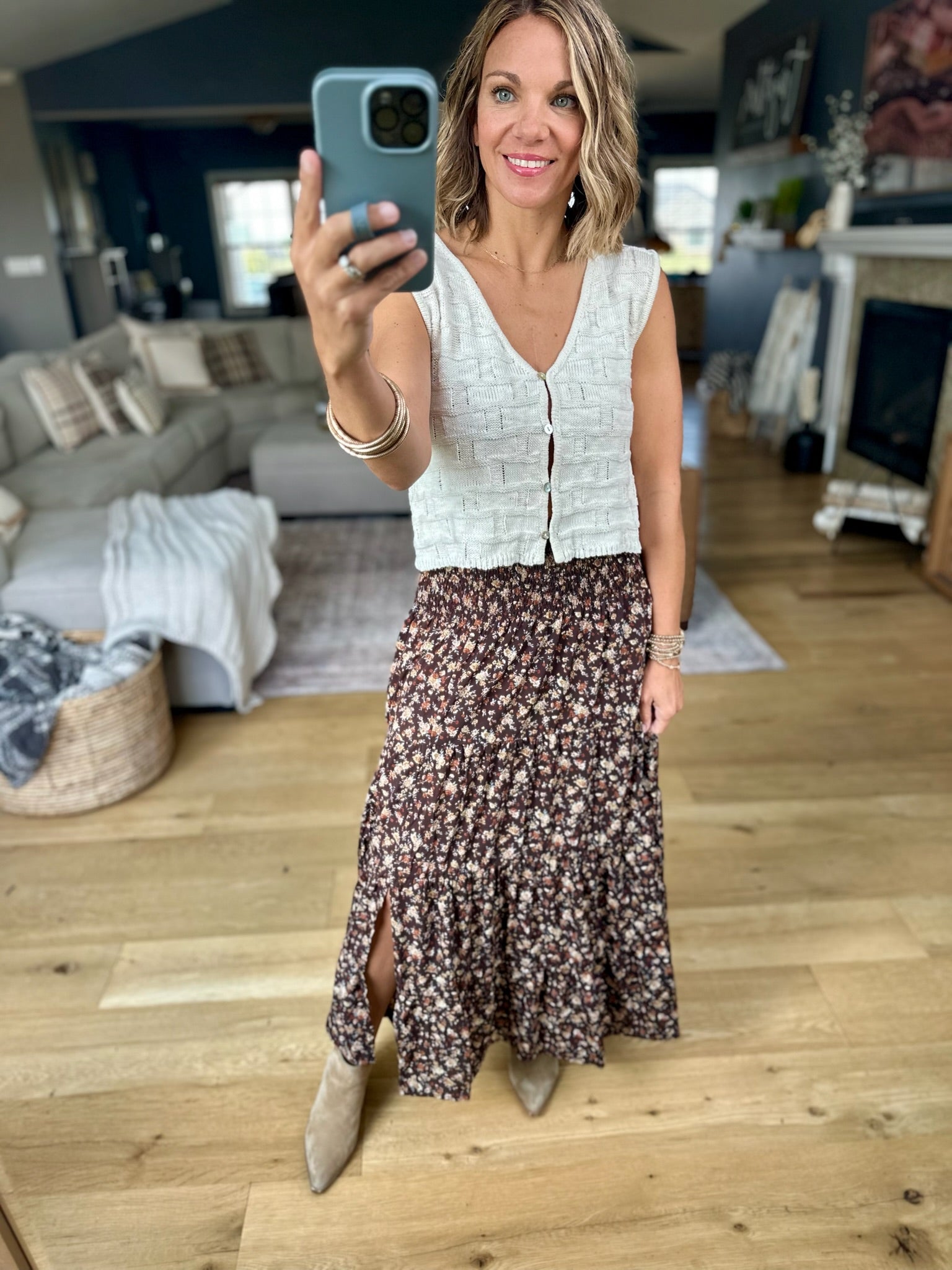 The Right Reasons Floral Maxi Skirt-Wishlist-Anna Kaytes Boutique, Women's Fashion Boutique in Grinnell, Iowa