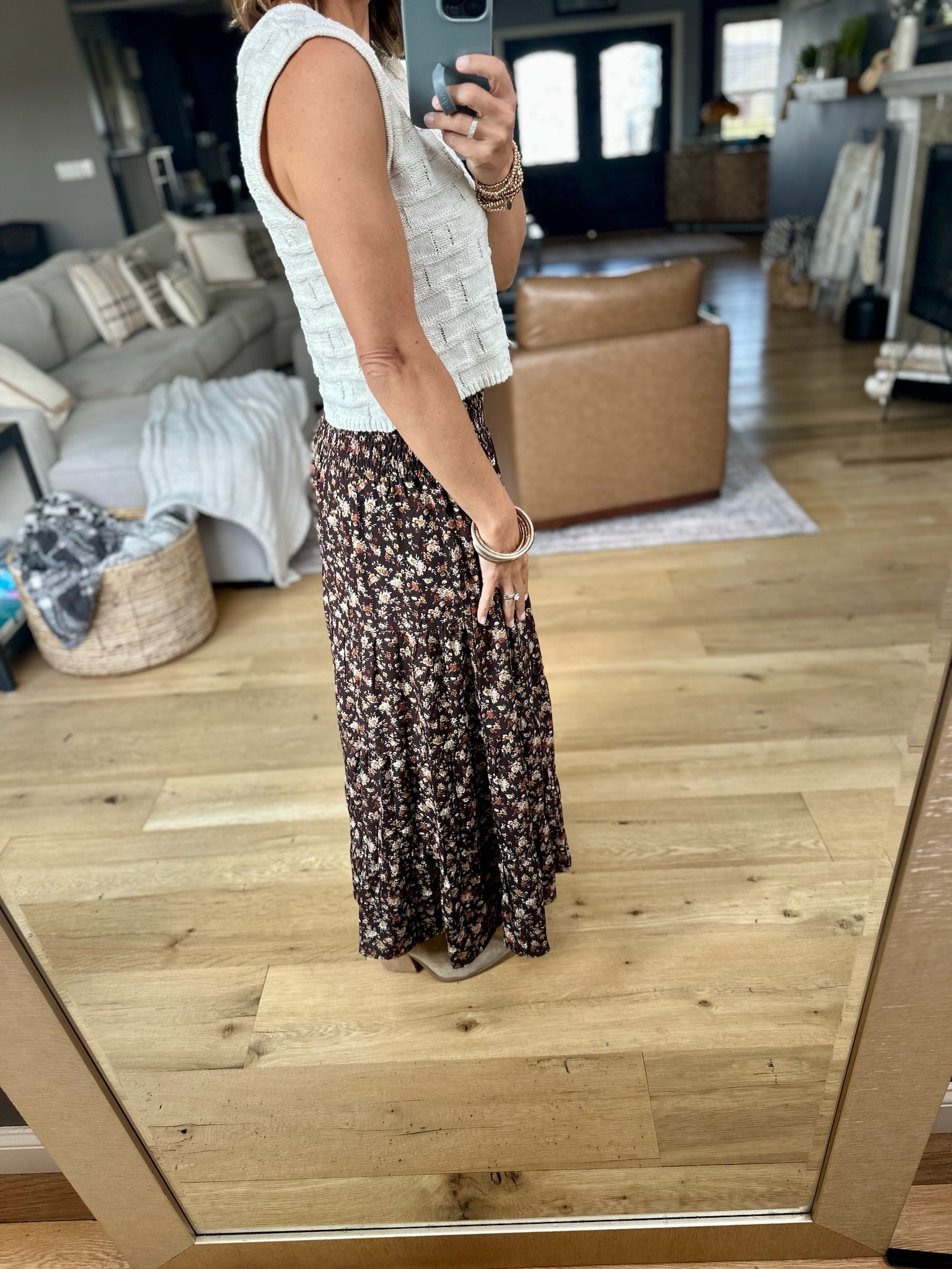 The Right Reasons Floral Maxi Skirt-Wishlist-Anna Kaytes Boutique, Women's Fashion Boutique in Grinnell, Iowa