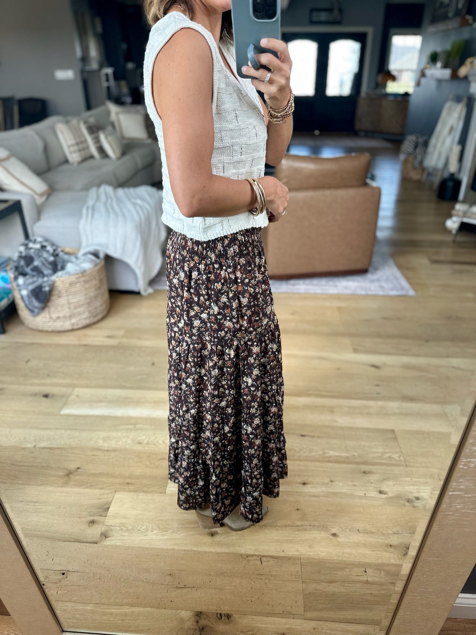 The Right Reasons Floral Maxi Skirt-Wishlist-Anna Kaytes Boutique, Women's Fashion Boutique in Grinnell, Iowa