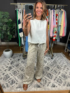 The Isla Wide-Leg Patterned Pant-Pants-Staccato-Anna Kaytes Boutique, Women's Fashion Boutique in Grinnell, Iowa