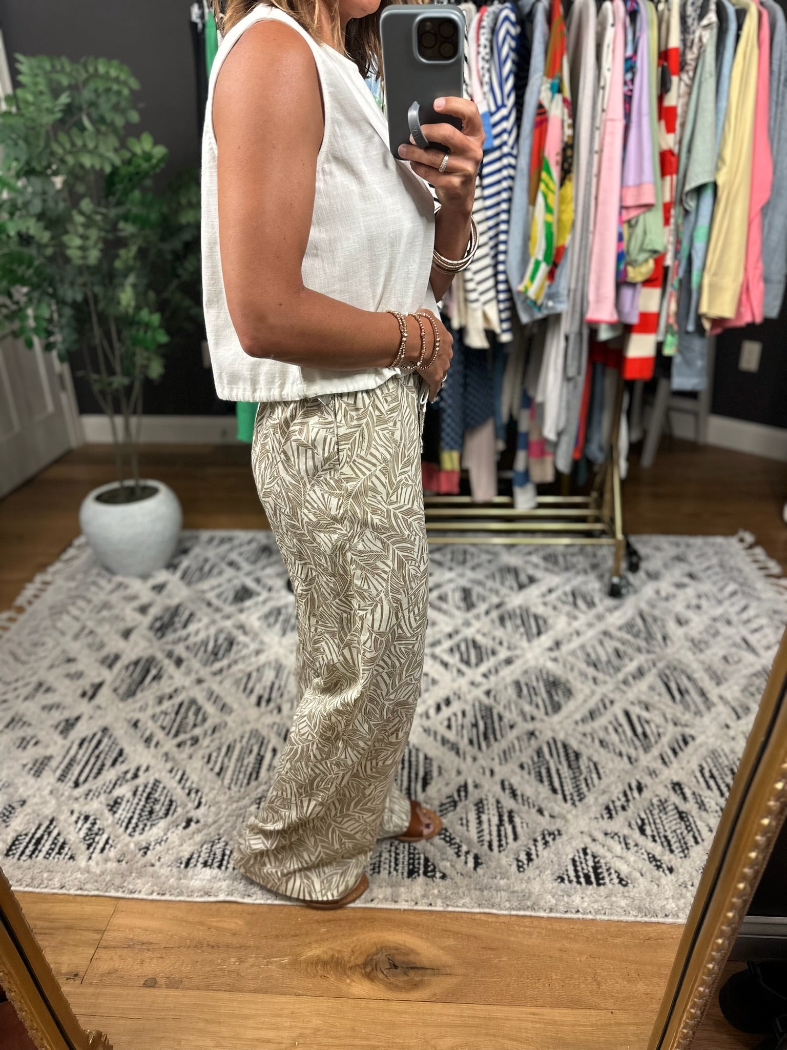 The Isla Wide-Leg Patterned Pant-Pants-Staccato-Anna Kaytes Boutique, Women's Fashion Boutique in Grinnell, Iowa