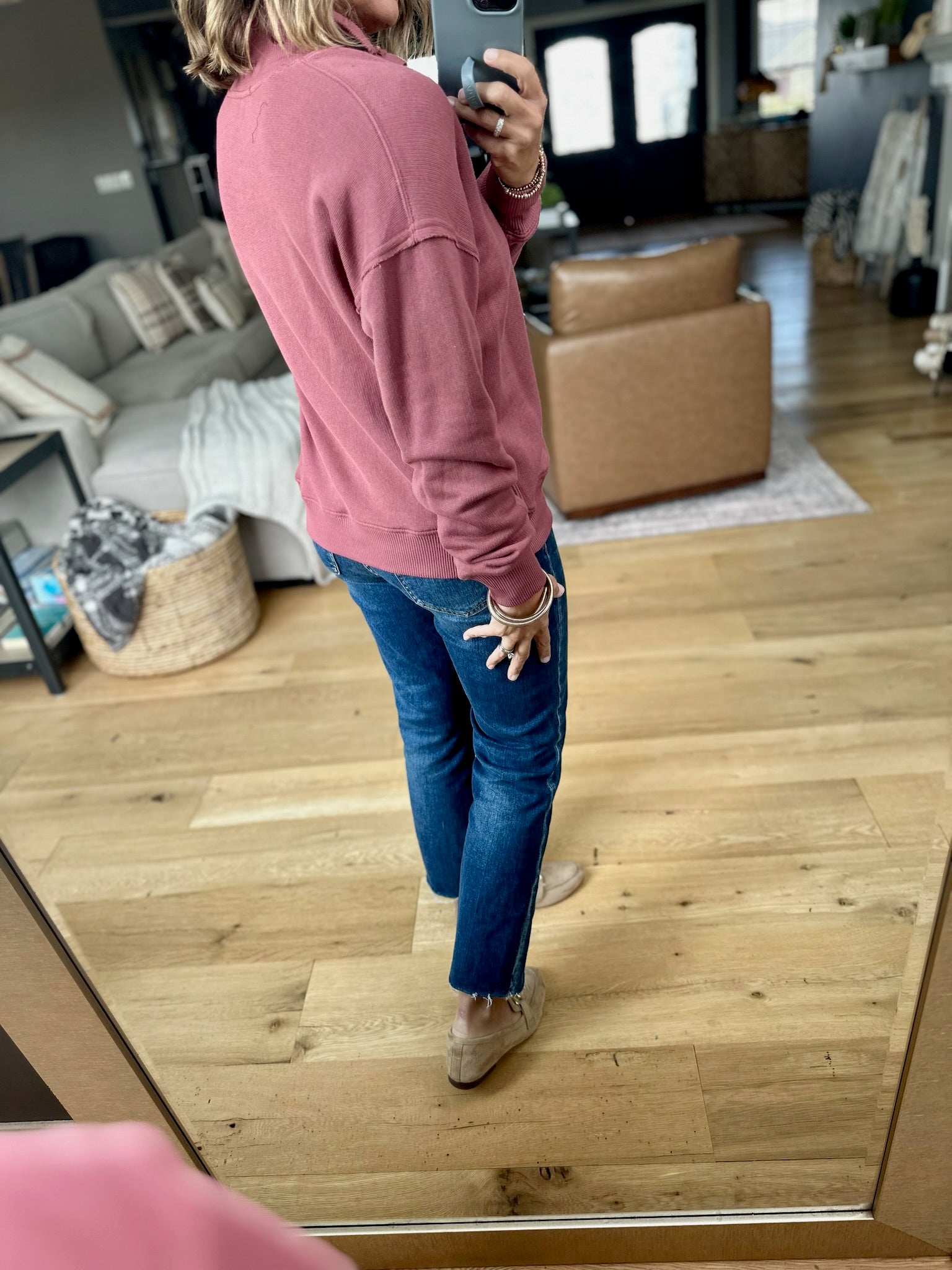 The Right Place Snap-Detail Pullover-Staccato-Anna Kaytes Boutique, Women's Fashion Boutique in Grinnell, Iowa