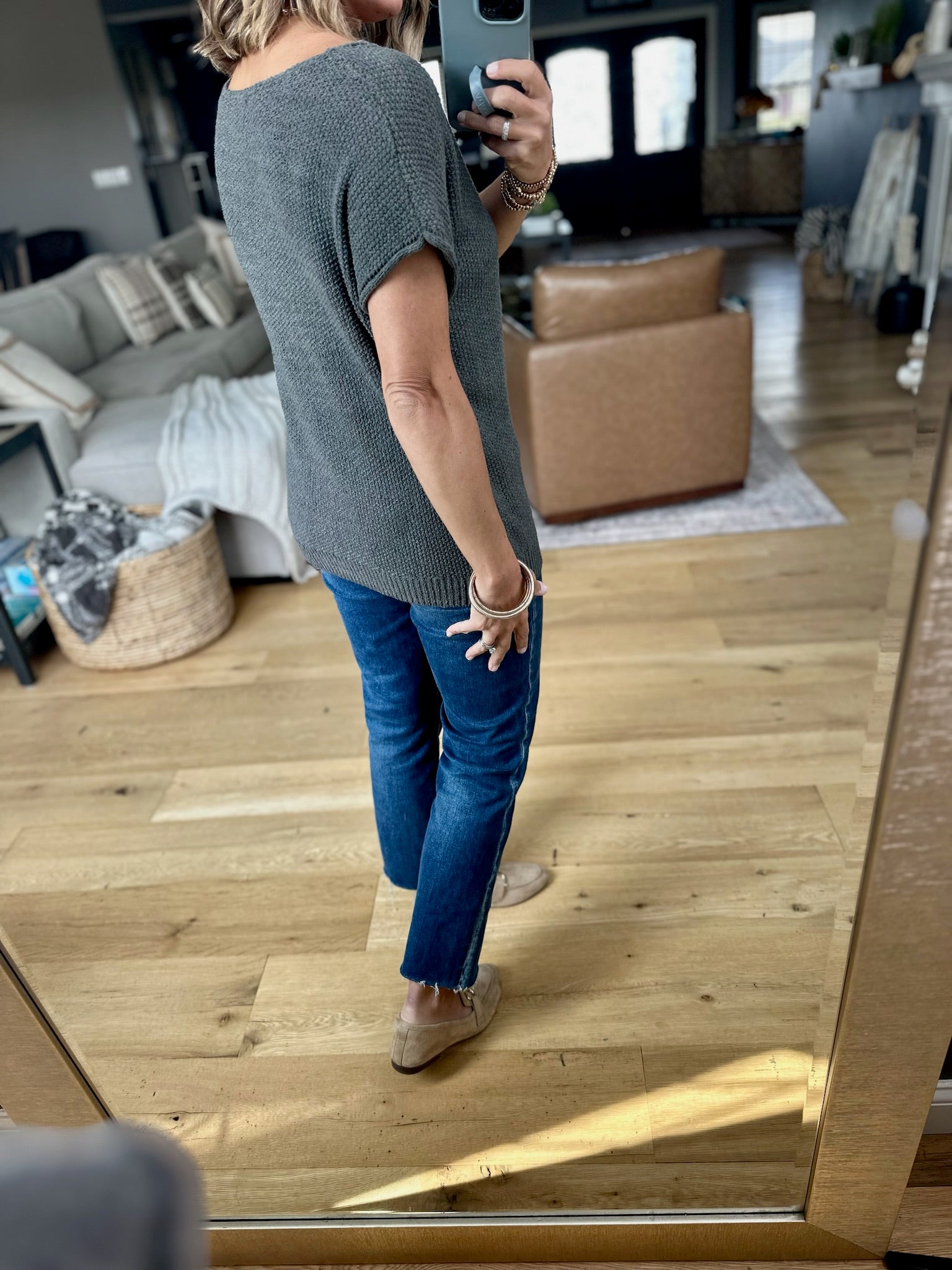 Should Be Me Short Sleeve Knit Top-Staccato-Anna Kaytes Boutique, Women's Fashion Boutique in Grinnell, Iowa