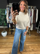 She's An Icon Bubble Sweater-Short Sleeves-She & Sky-Anna Kaytes Boutique, Women's Fashion Boutique in Grinnell, Iowa