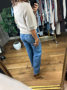 She's An Icon Bubble Sweater-Short Sleeves-She & Sky-Anna Kaytes Boutique, Women's Fashion Boutique in Grinnell, Iowa