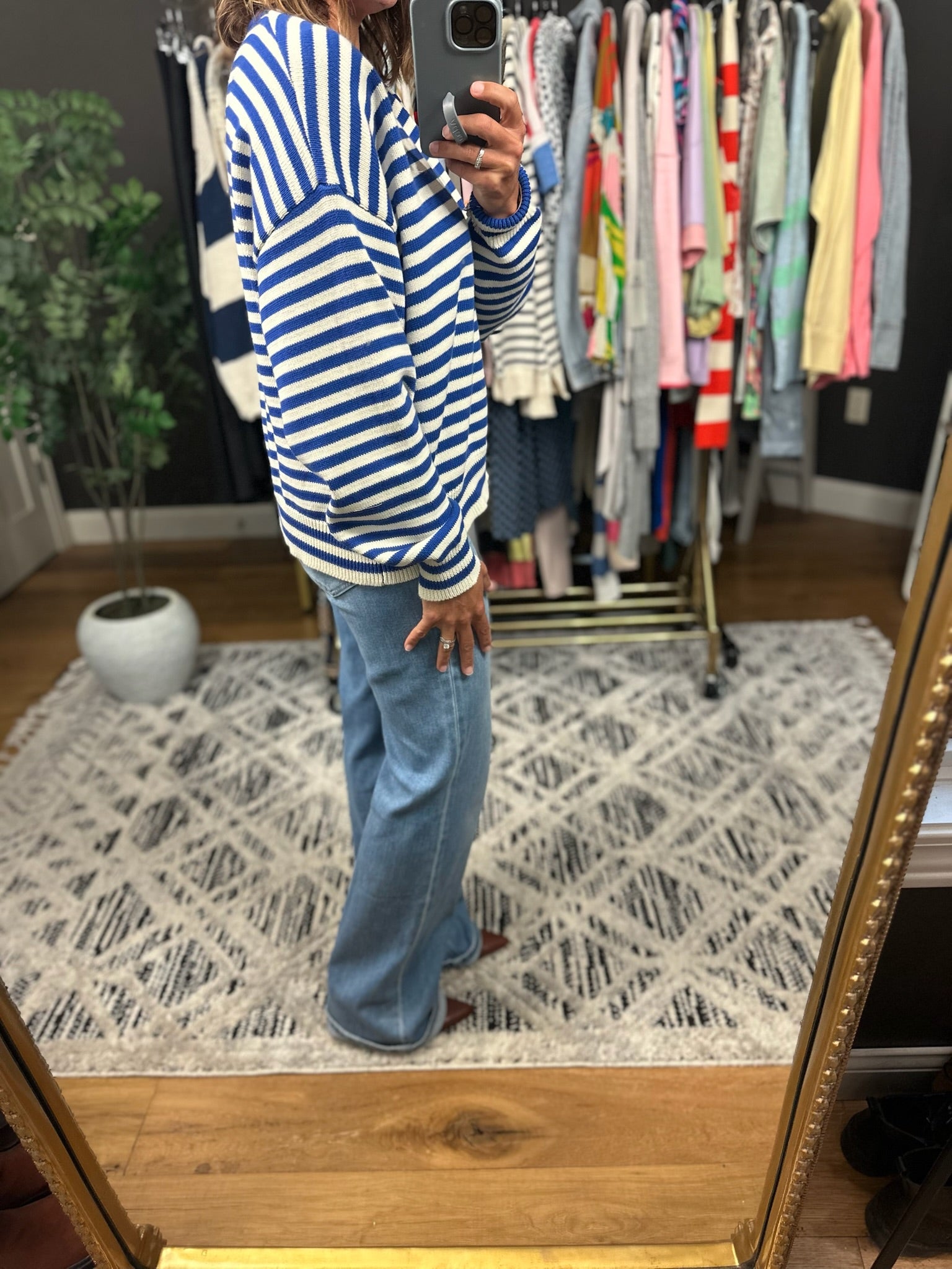 Chasing Dreams Striped Knit Sweater-Sweaters-Wishlist-Anna Kaytes Boutique, Women's Fashion Boutique in Grinnell, Iowa