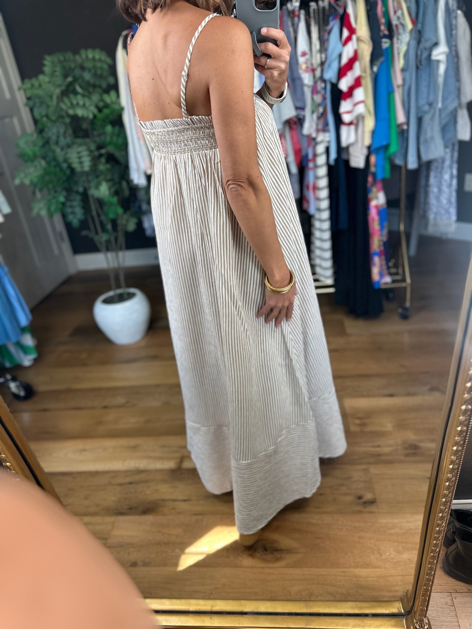 Where I'm From Smocked Pocket Dress-Dresses-Blu Pepper-Anna Kaytes Boutique, Women's Fashion Boutique in Grinnell, Iowa