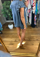 My View Flutter Sleeve Tencel Top-Short Sleeves-Fate-Anna Kaytes Boutique, Women's Fashion Boutique in Grinnell, Iowa