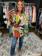 On The Edge Abstract Print Top-Long Sleeves-Fate-Anna Kaytes Boutique, Women's Fashion Boutique in Grinnell, Iowa