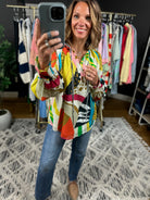 On The Edge Abstract Print Top-Long Sleeves-Fate-Anna Kaytes Boutique, Women's Fashion Boutique in Grinnell, Iowa