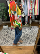 On The Edge Abstract Print Top-Long Sleeves-Fate-Anna Kaytes Boutique, Women's Fashion Boutique in Grinnell, Iowa