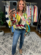 On The Edge Abstract Print Top-Long Sleeves-Fate-Anna Kaytes Boutique, Women's Fashion Boutique in Grinnell, Iowa