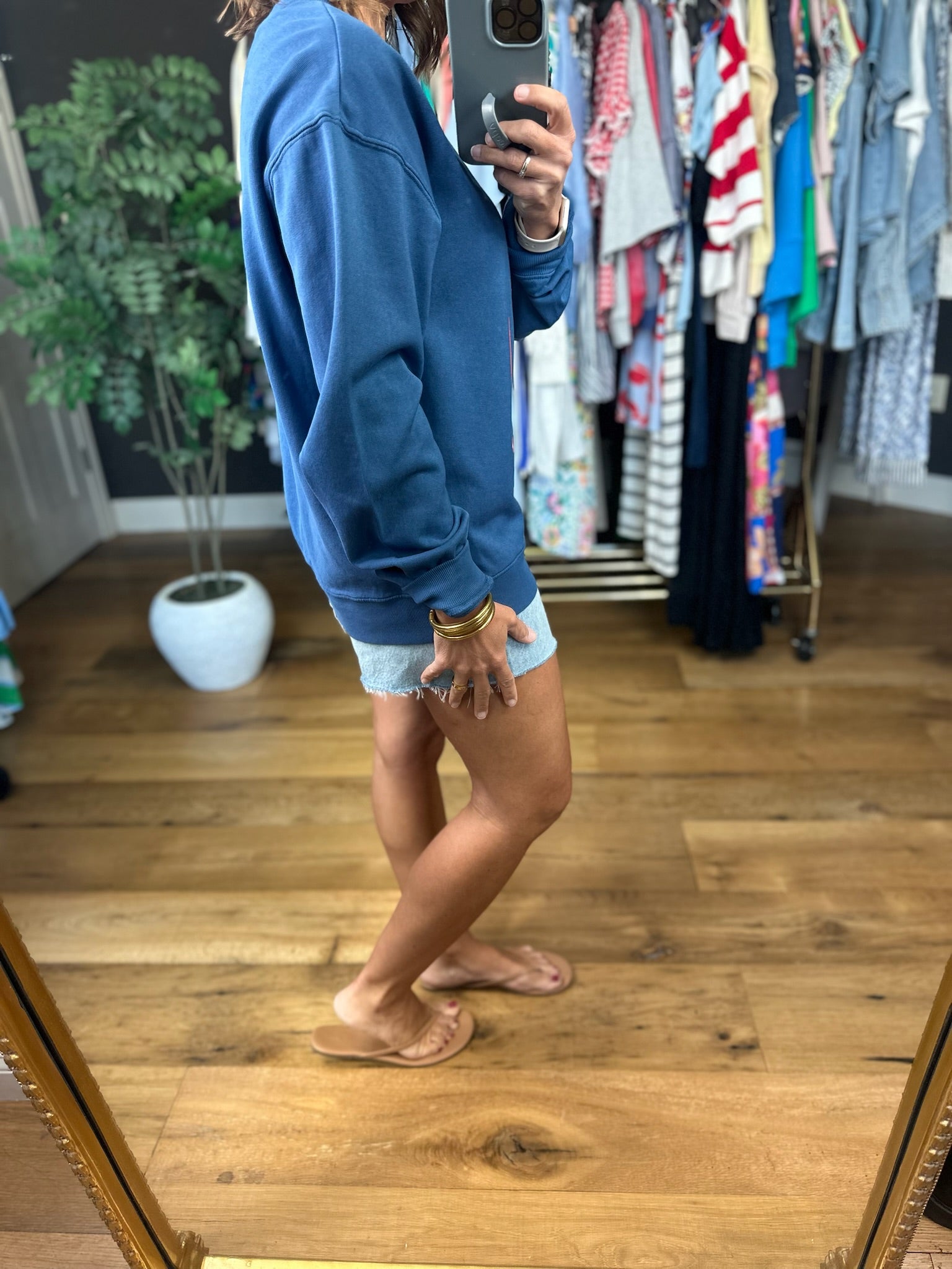 Z Supply American Boyfriend Sweatshirt-Sweaters-Z Supply-Anna Kaytes Boutique, Women's Fashion Boutique in Grinnell, Iowa