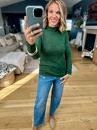 All The Time Floral Textured Mock Neck Knit Sweater Top-Anniewear-Anna Kaytes Boutique, Women's Fashion Boutique in Grinnell, Iowa