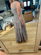 Call It Country Micro-Plaid Maxi Dress-Wishlist-Anna Kaytes Boutique, Women's Fashion Boutique in Grinnell, Iowa