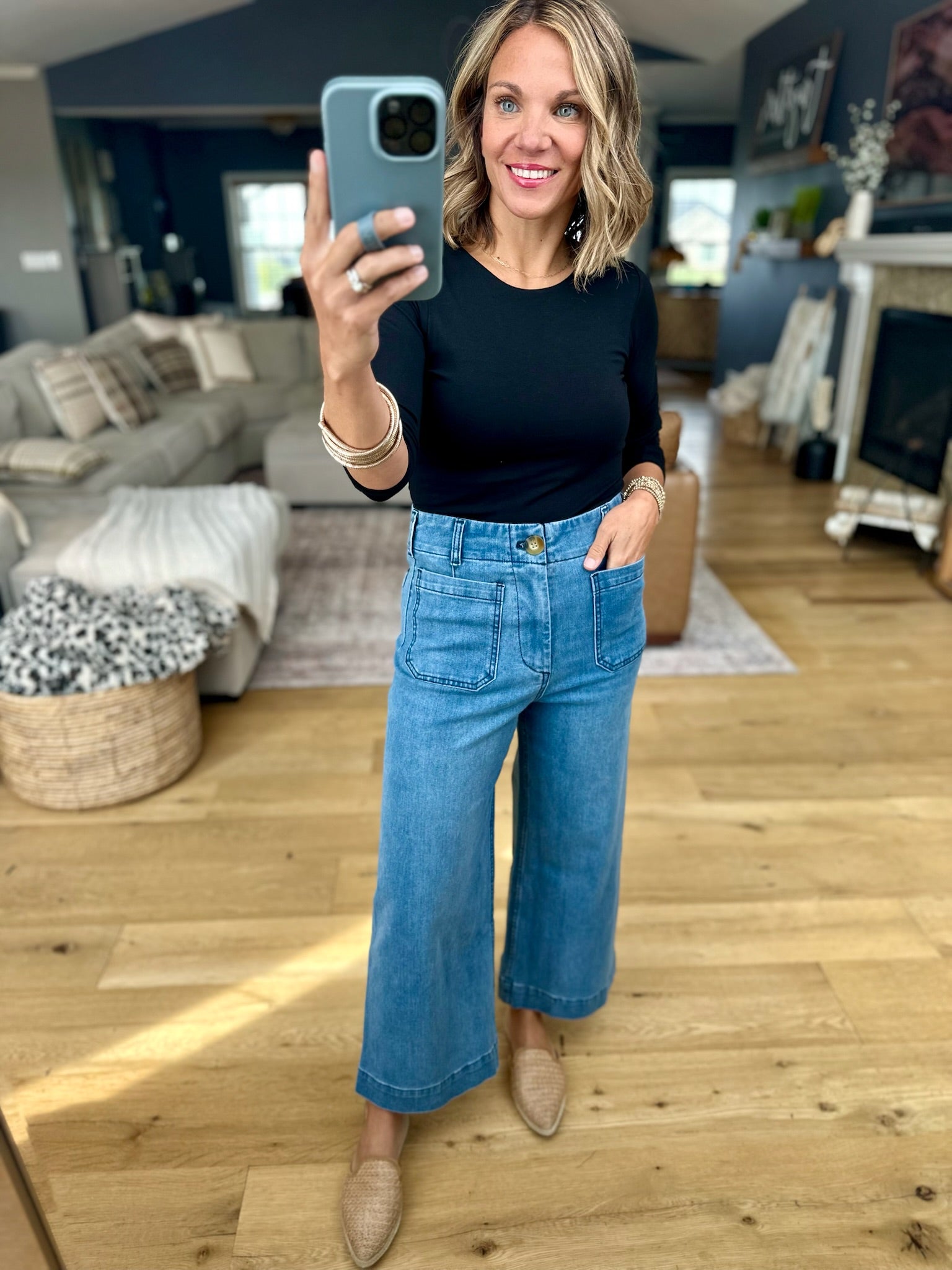 The Ophelia Wide-Leg Denim 2.0-Eesome-Anna Kaytes Boutique, Women's Fashion Boutique in Grinnell, Iowa