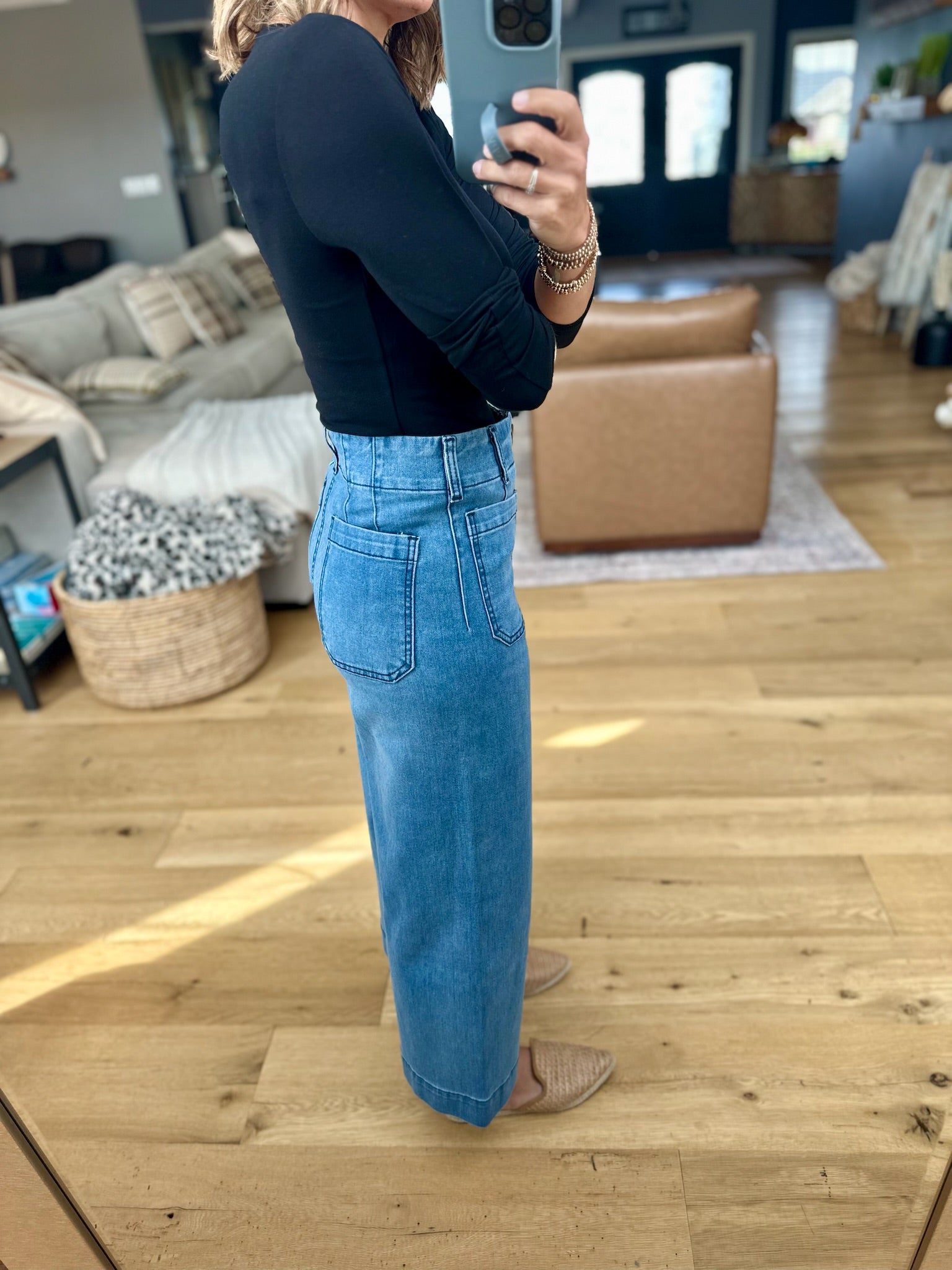 The Ophelia Wide-Leg Denim 2.0-Eesome-Anna Kaytes Boutique, Women's Fashion Boutique in Grinnell, Iowa