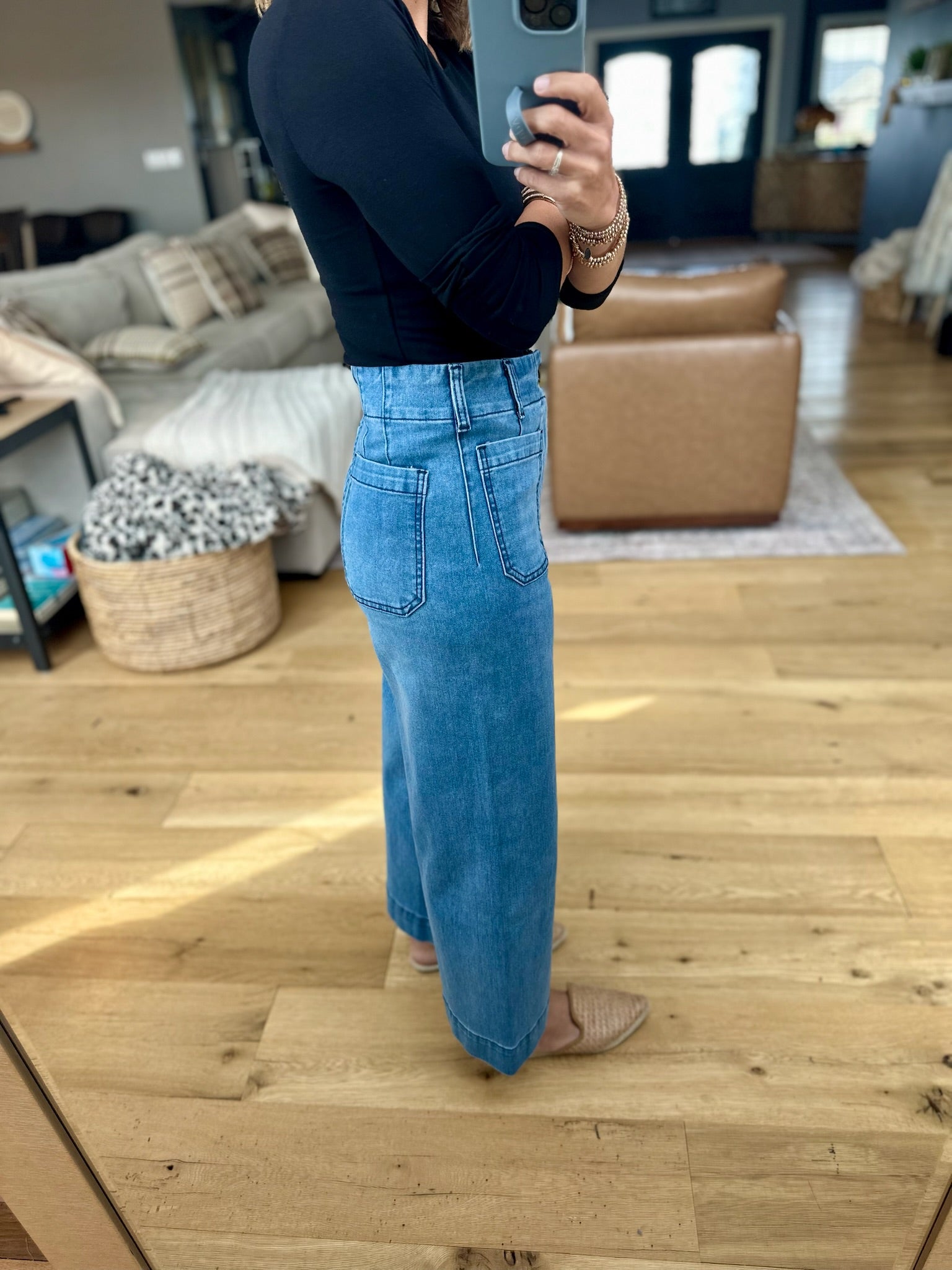 The Ophelia Wide-Leg Denim 2.0-Eesome-Anna Kaytes Boutique, Women's Fashion Boutique in Grinnell, Iowa