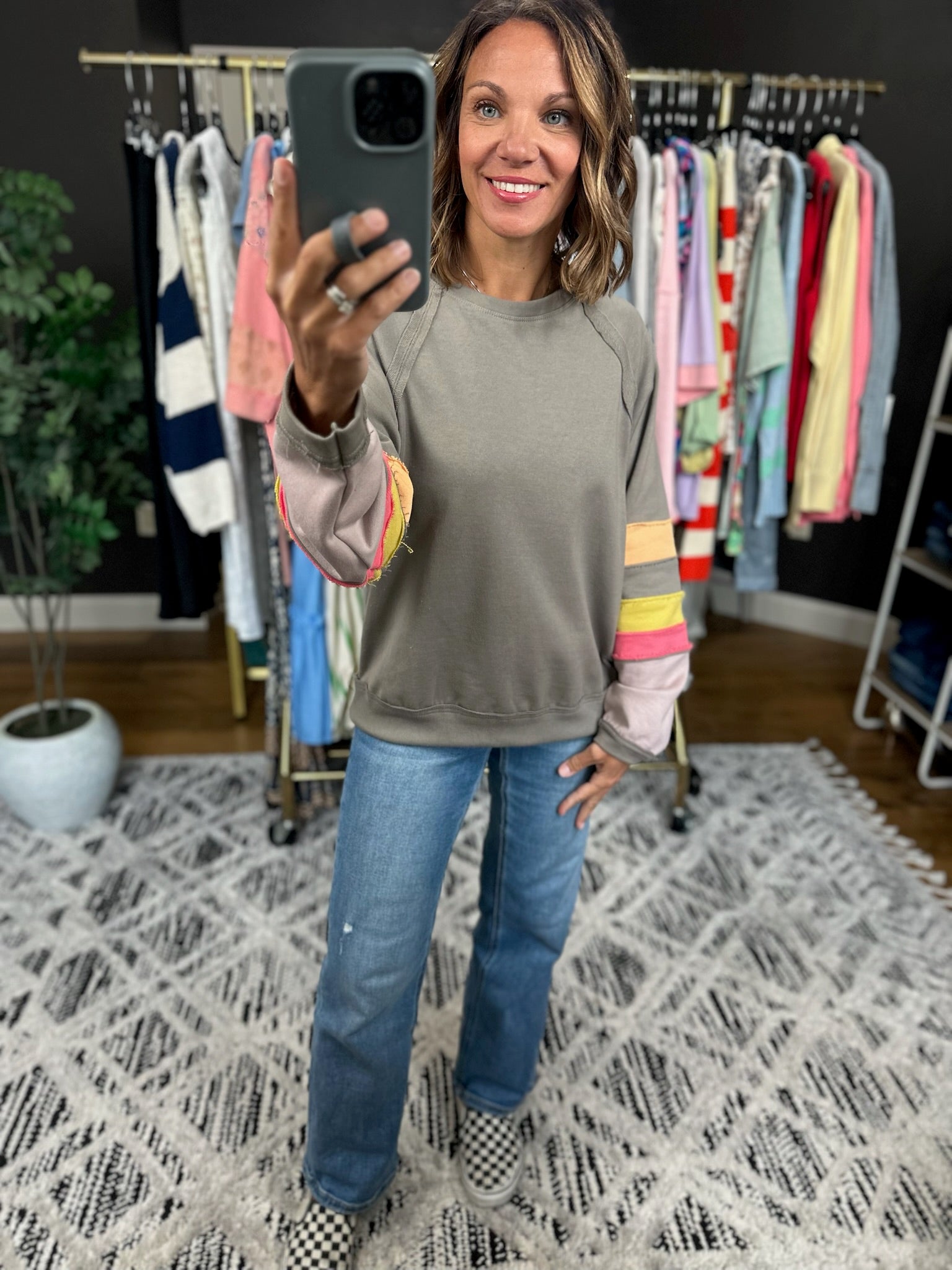 Best Of The Best Crew Top-Long Sleeves-Easel-Anna Kaytes Boutique, Women's Fashion Boutique in Grinnell, Iowa