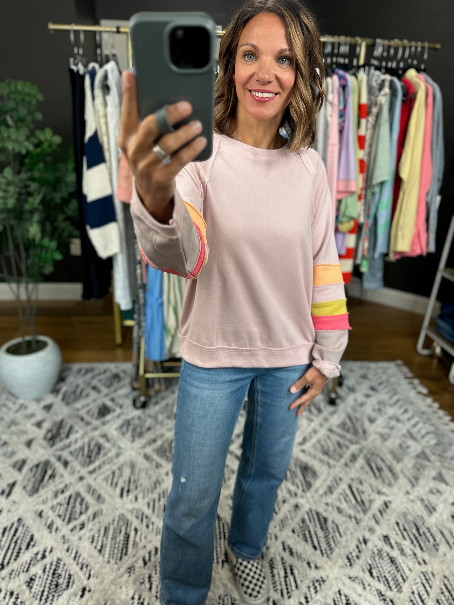 Best Of The Best Crew Top-Long Sleeves-Easel-Anna Kaytes Boutique, Women's Fashion Boutique in Grinnell, Iowa