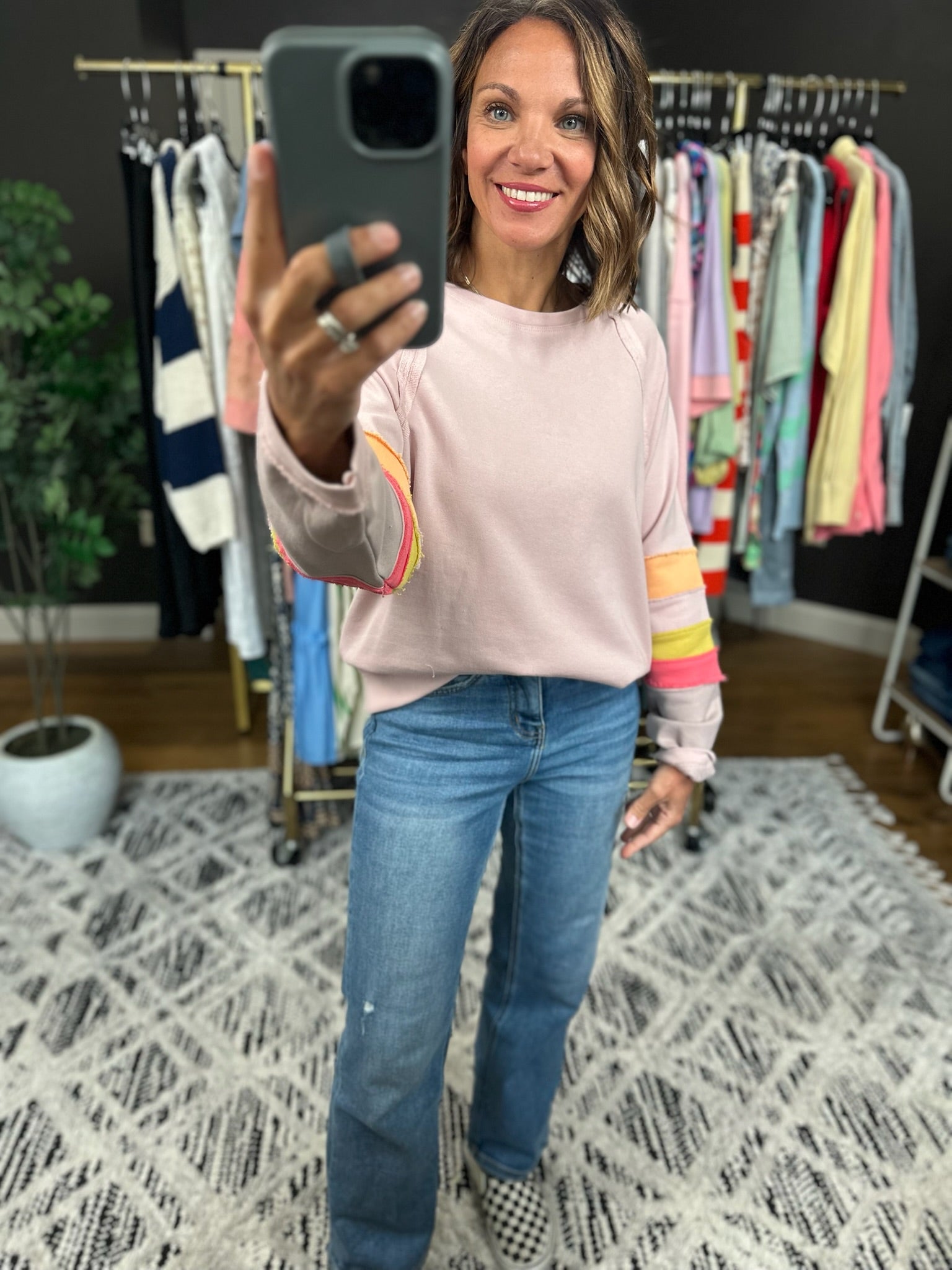 Best Of The Best Crew Top-Long Sleeves-Easel-Anna Kaytes Boutique, Women's Fashion Boutique in Grinnell, Iowa