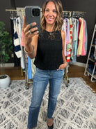 Bring It Back Bubble Hem Top-Short Sleeves-Hem & Thread-Anna Kaytes Boutique, Women's Fashion Boutique in Grinnell, Iowa