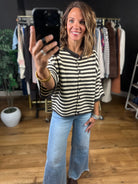 Sit With Me Striped Cardigan-Sweaters-By Together-Anna Kaytes Boutique, Women's Fashion Boutique in Grinnell, Iowa