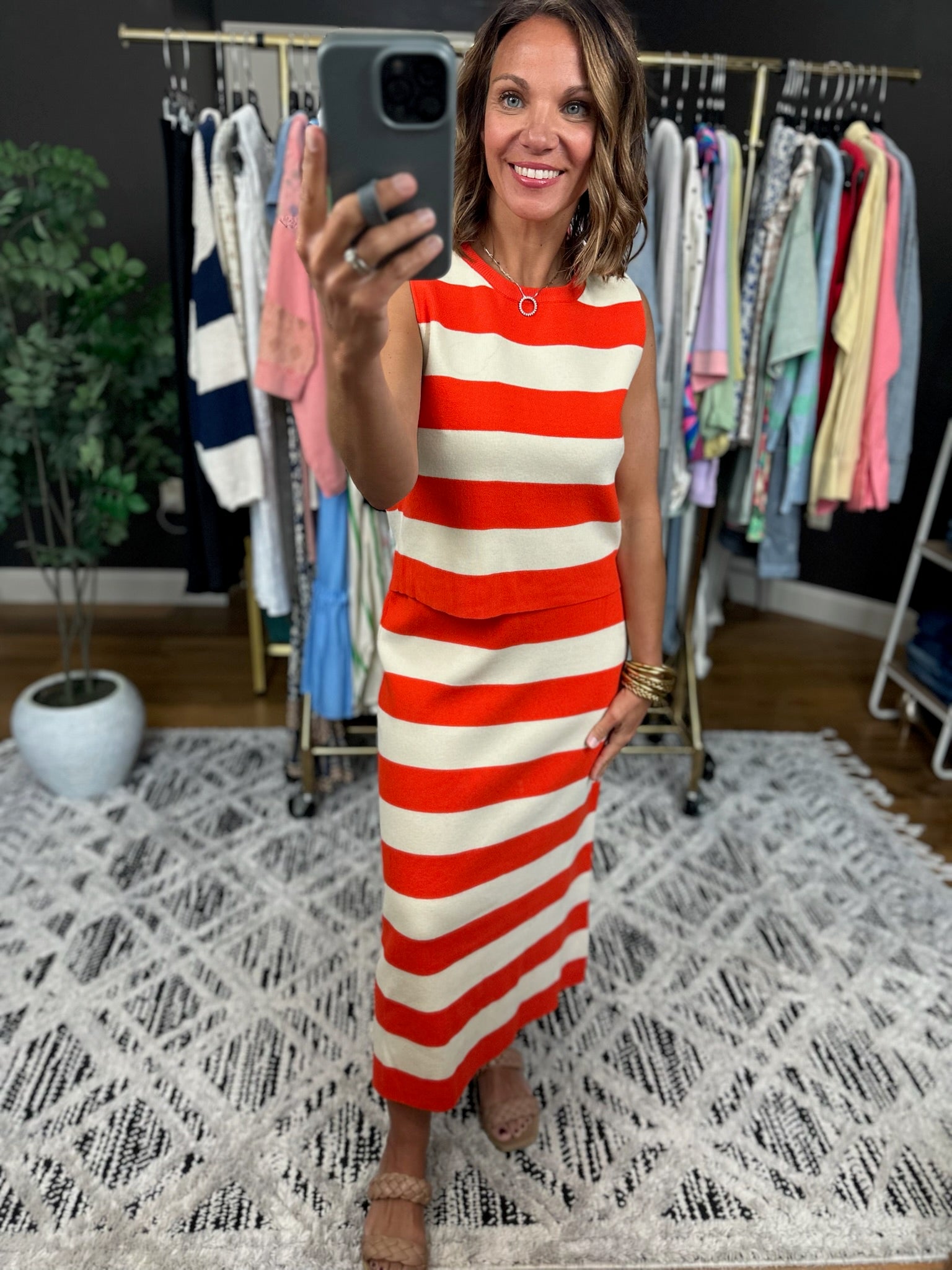 Play It Safe Sweater Tank + Skirt Set-Dresses-Wishlist-Anna Kaytes Boutique, Women's Fashion Boutique in Grinnell, Iowa