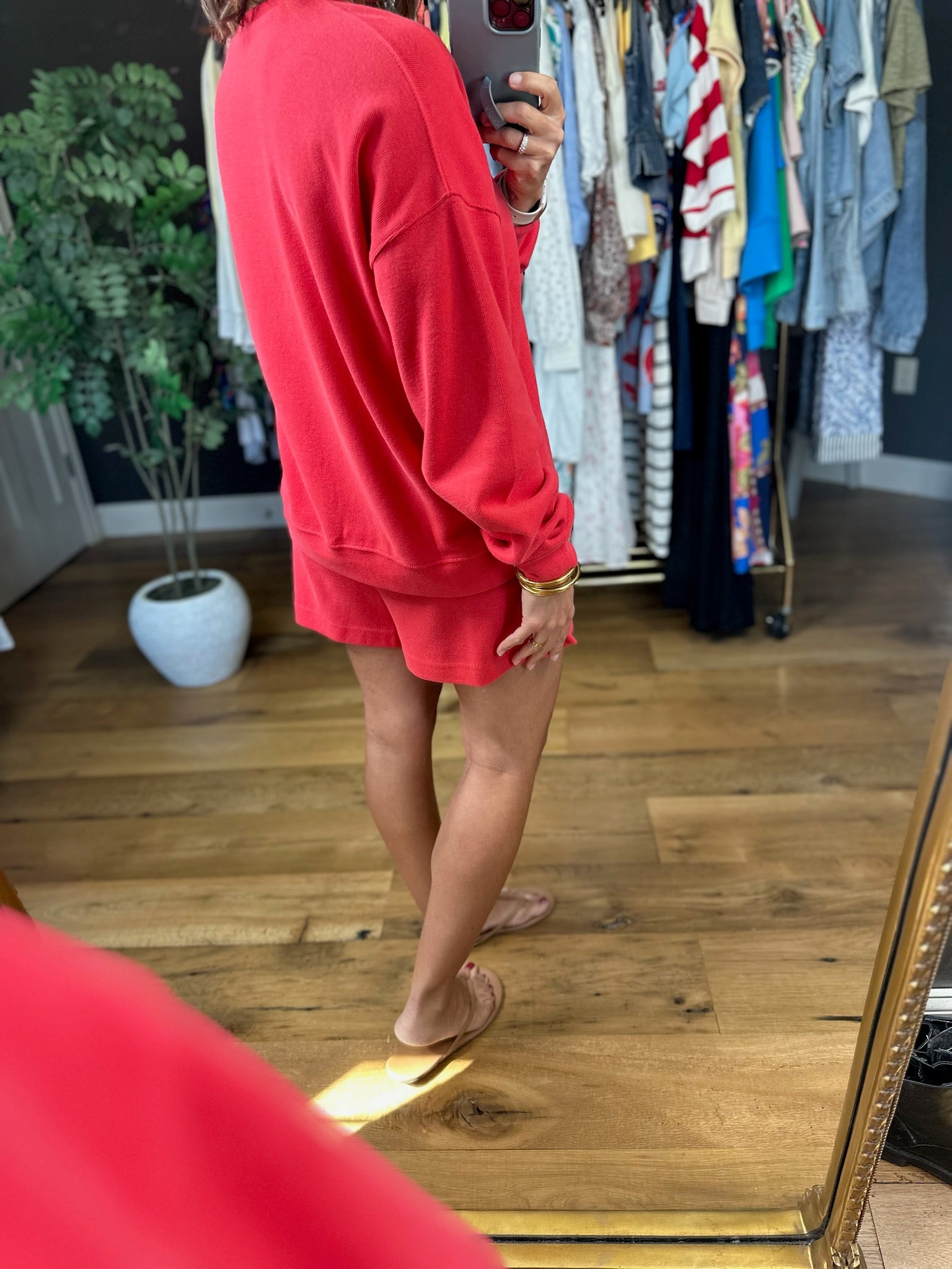 No Doubts Crew + Shorts Set-Sweaters-Wishlist-Anna Kaytes Boutique, Women's Fashion Boutique in Grinnell, Iowa
