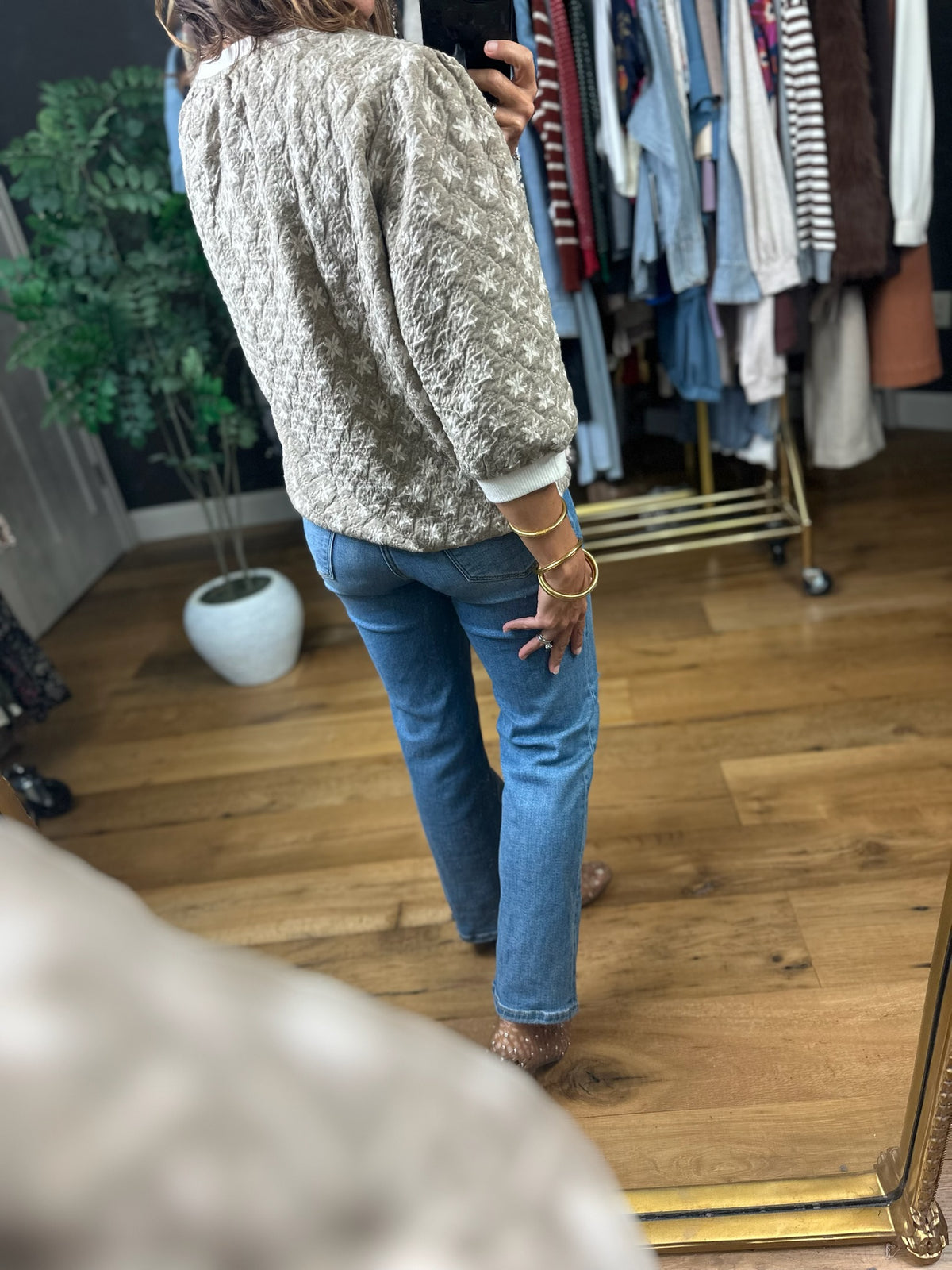 Following Love Quilted Top-Sweaters-Umgee-Anna Kaytes Boutique, Women's Fashion Boutique in Grinnell, Iowa