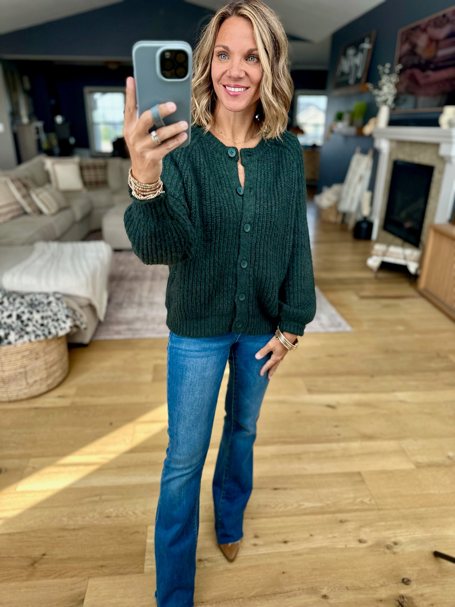 Feelings For Fall Knit Button-Down Cardigan-In Loom-Anna Kaytes Boutique, Women's Fashion Boutique in Grinnell, Iowa