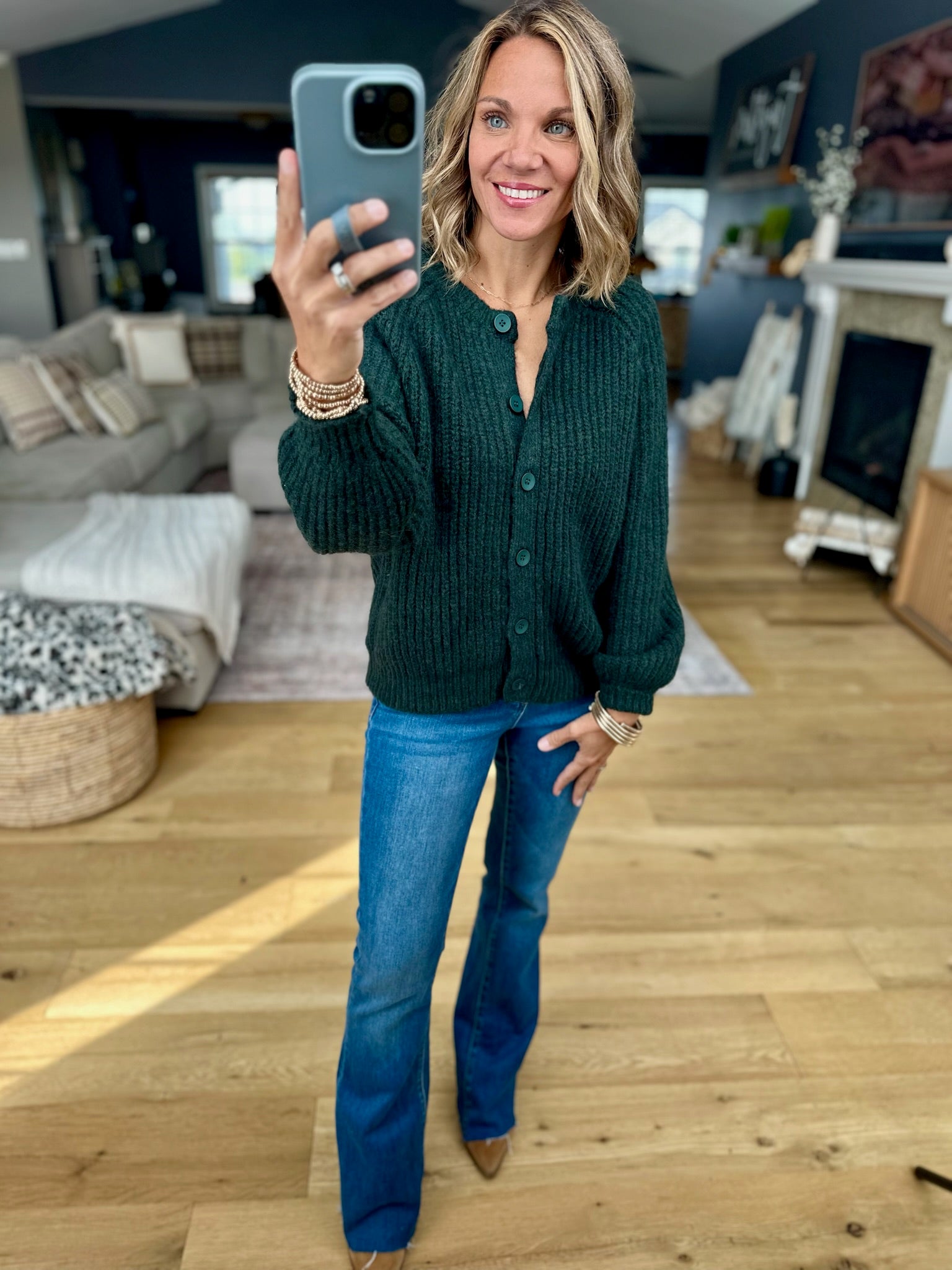 Feelings For Fall Knit Button-Down Cardigan-In Loom-Anna Kaytes Boutique, Women's Fashion Boutique in Grinnell, Iowa