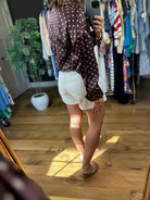 Served Its Purpose Polka-Dot Button-Down Top-Long Sleeves-Vine & Love-Anna Kaytes Boutique, Women's Fashion Boutique in Grinnell, Iowa