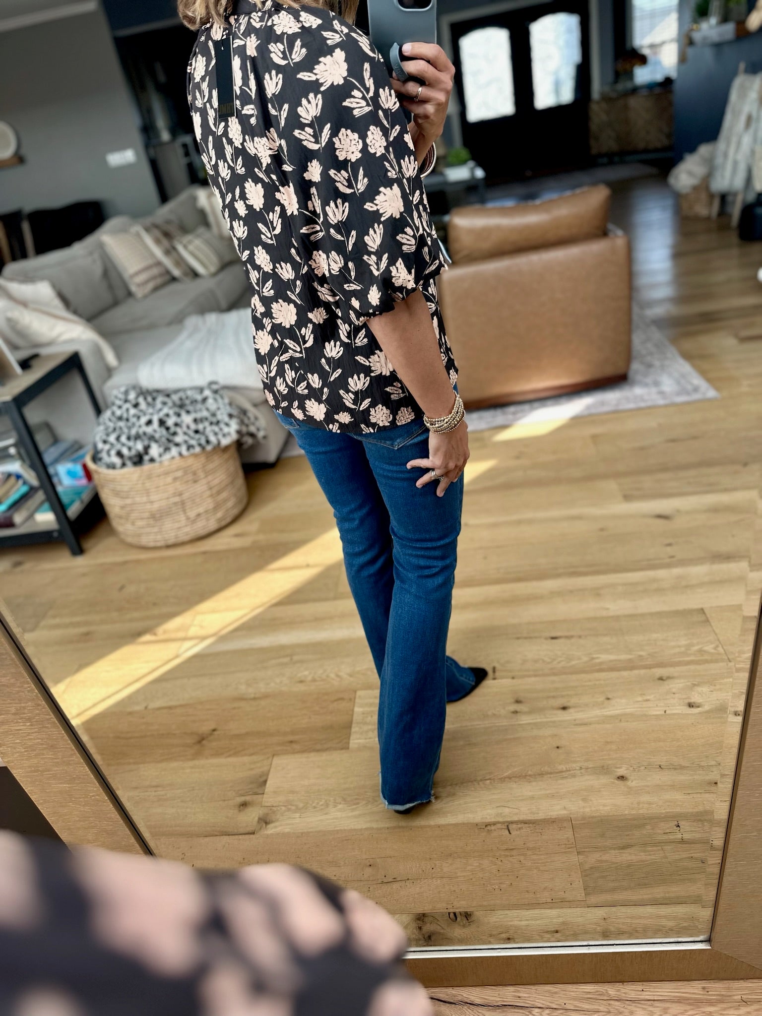 Autumn Petals Floral Top-THML-Anna Kaytes Boutique, Women's Fashion Boutique in Grinnell, Iowa